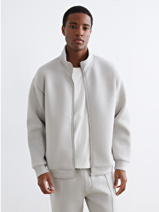 XSIDE Relaxed Fit Mock Neck Men's Zip-Up Sweatshirt - S6JS32Z8-27G