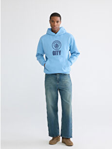 XSIDE ACTIVE Manchester City Baskılı Erkek Hoodie - S6K086Z8-QZD | LCW