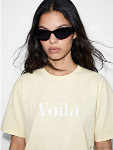 XSIDE Yazı Baskılı Soft Touch Kadın Tişört - S6K968Z8-ZRX | LCW