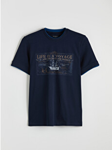 LCWAIKIKI Classic Crew Neck Printed Men's T-shirt - S6KA06Z8-DWP