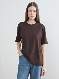 LC WAIKIKI Crew Neck Oversize Women's T-shirt - S6L443Z8-HEC | LC
