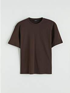 ローヘンlohen HALF SLEEVE T—SHIRT ブラウン LC WAIKIKI Crew Neck Oversize Women's T-shirt - S6L443Z8-HEC | LC