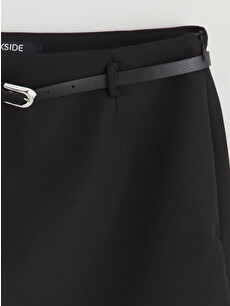 XSIDE Belted Mini Skirt - S6L969Z8-CVL | LC Waikiki