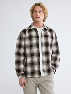 XSIDE Regular Fit Men's Shirt Jacket - S6LV34Z8-LLL | LC Waikiki