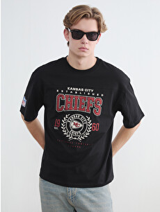 XSIDE Crew Neck NFL Printed Men's T-Shirt - S6MC76Z8-CVL | LC Waikiki