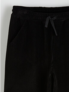 LCW Kids Girls' Velvet Sweatpants With Elastic Waistband