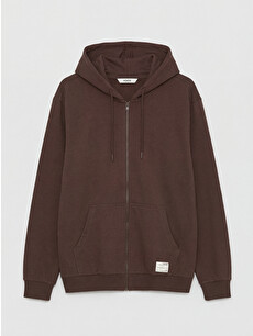 XSIDE Men's Hooded Zip-up Sweatshirt - S6NT00Z8-HSK | LC Waikiki