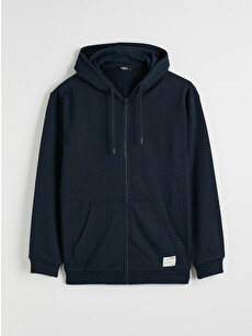 XSIDE Men's Hooded Zip-Up Sweatshirt - S6NT00Z8-RFD - LC Waikiki