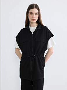 LCW Modest Mock Neck Oversize Women's Waistcoat - S6OK34Z8-CVL