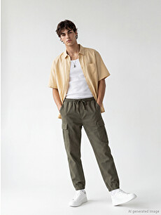 XSIDE Regular Fit Men's Cargo Pocket Jogger Trousers - S6OK35Z8