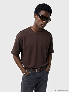 XSIDE Tricou cu guler rotund pentru bărbați - S6A093Z8-5CR | LC XSIDE Tricou cu guler rotund pentru bărbați - S6A093Z8-5CR | LC