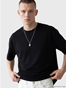 XSIDE Crew Neck Men's T-shirt - S6A093Z8-CVL | LC Waikiki