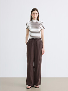 LCW Modest Elastic Waist Modal Blend Women's Trousers - S6F155Z8