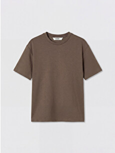 XSIDE Crew Neck Soft Touch Women's T-shirt - S6C204Z8-ZP6 | LC Waikiki