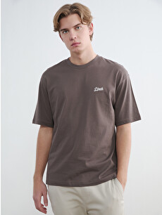 XSIDE Crew Neck Printed Men's T-shirt - S6E283Z8-J0V | LC Waikiki