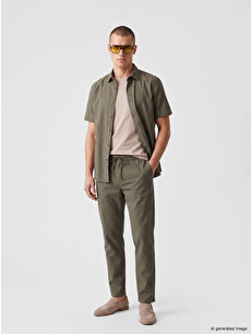 XSIDE Kahverengi Relax Fit Gabardin Erkek Pantolon - S6B574Z8-HCT
