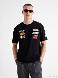 XSIDE Crew Neck Hot Wheels Printed Men's T-shirt - S6B618Z8-CVL