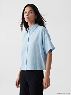 LCW Vision Modal Blended Women's Shirt - S6R348Z8-DJE | LC Waikiki