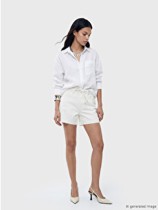 LCW Jeans Regular Fit Women's Jean Shorts - S6R860Z8-844 | LC Waikiki
