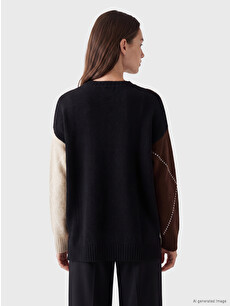 LCW Modest Baklava Desenli Kadın Triko Tunik - W6EB22Z8-MHS | LC