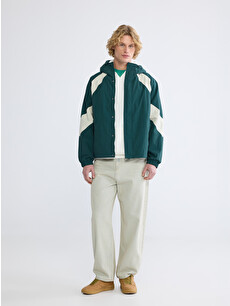XSIDE Relaxed Fit Hooded Men's Jacket - W60773Z8-ZBK | LC Waikiki