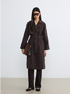 LCW Vision Belted Gabardine Women's Trench Coat - W63838Z8-DJ7