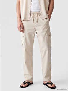 XSIDE Bej Relax Fit Poplin Erkek Pantolon - S7TA13Z8-HZZ | LCW