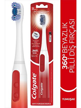 Colgate 360 Pilli Optik Beyaz Platinum Beyazlatıcı Yumuşak Diş Fırçası