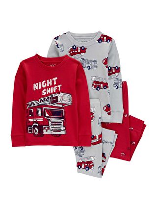 Carter's Karışık Erkek Bebek Pijama Set 4'lü Paket