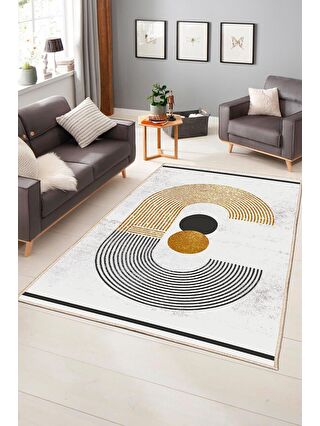 Homefesto Gri Dekoratif Özel Tasarım Modern Halı 160x230 cm