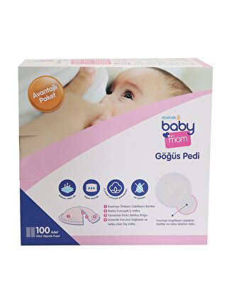 baby mom Göğüs Pedi 100 Adet