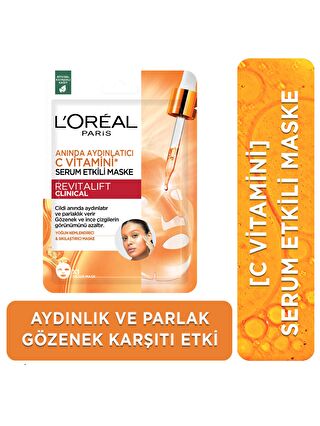 L'Oreal Paris Revitalift Clinical Anında Aydınlatıcı C Vitamini Serum Etkili Maske