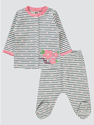 Civil Baby Kız Bebek Pijama Takımı 1-6 Ay Pembe