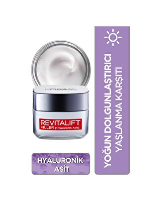 L'Oreal Paris Revitalift Filler Yoğun Dolgunlaştırıcı Yaşlanma Karşıtı Gündüz Kremi 50ml - Hyaluronik Asit