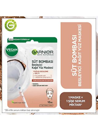 Garnier Besleyici Kağıt Yüz Maskesi Hindistan Cevizi