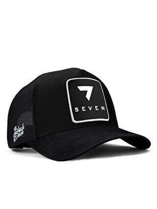 BlackBörk Sarı V1 Trucker 7 Numara - 5sb Kod Logolu Unisex Siyah Şapka (CAP)