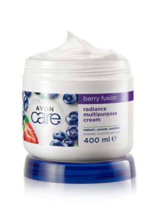 AVON Care Yaban Mersini ve Çilek Özlü El, Yüz ve Vücut Kremi - 400ml