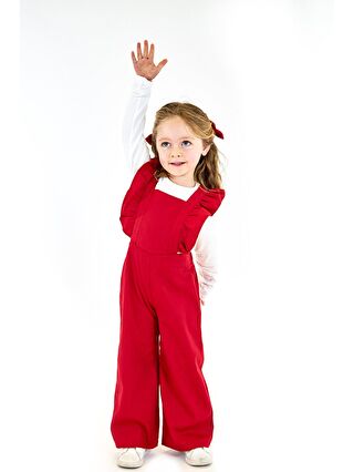 Catz Kids Kırmızı Gabardin DOA Tulum + 2 Toka