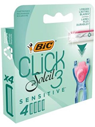 Bic Soleil Click Kadın Sistem Tıraş Bıçağı Yedek Kartuşu 4'lü