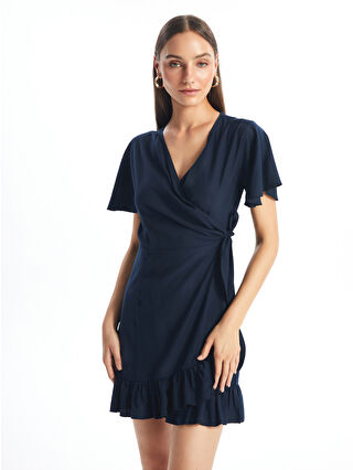 koor Lacivert Luna Navy Elbise