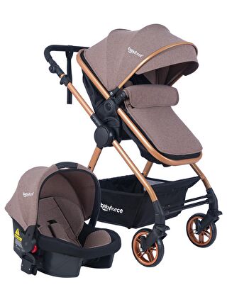 Baby Force Nova Travel Sistem Bebek Arabası Kahverengi