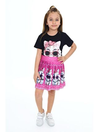 Siyah-Açık Pembe-Lila