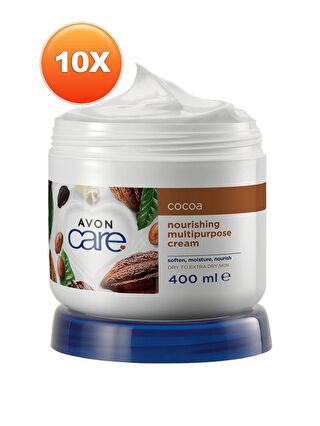 AVON Kakao Yağı Yüz, El ve Vücut Kremi 400 Ml. Onlu Set