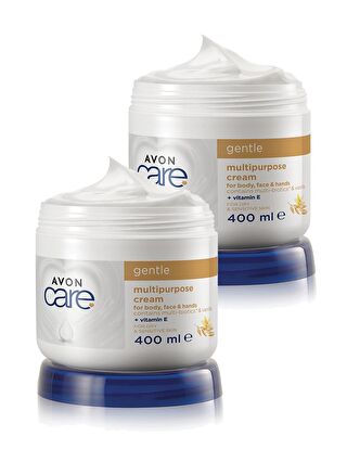 AVON Care Vanilya Içeren E Vitaminli Kuru Ciltler İçin Çok Amaçlı Krem 400 Ml. İkili Set