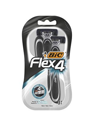 Bic Flex 4 Tıraş Bıçağı 3'lü (4 Bıçak)