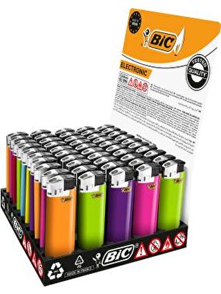 Bic Karışık J8 Elektronik Çakmak 50 Adet