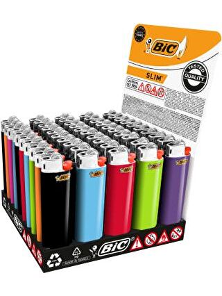 Bic Karışık J3 Taşlı Slim Çakmak 50 Adet