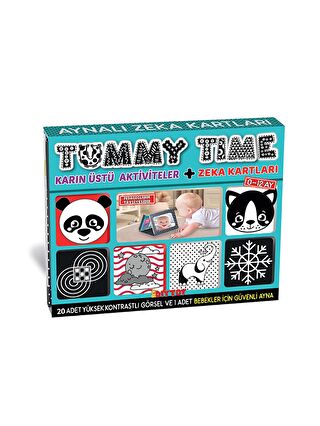 DIYTOY Tummy Tıme Zeka Kartları Güvenli Bebek Aynası