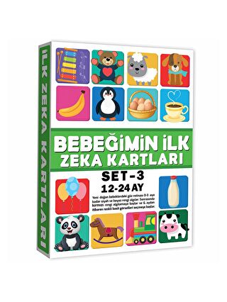 DIYTOY Eğitici Kartlar 12-24 Ay Erken Eğitim Zeka Kartı