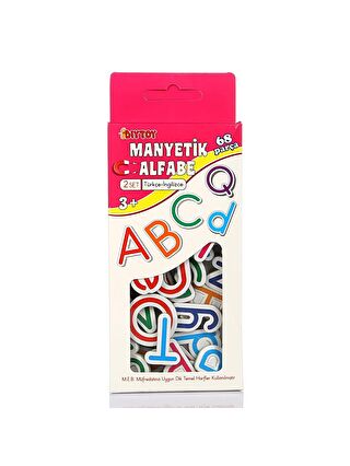 DIYTOY Manyetik Alfabe Türkçe - İngilizce